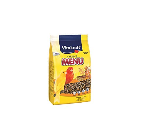Vitakraft - Menú Premium para Canarios con Mezcla de Semillas y Granos, Alimento Principal - 1 kg